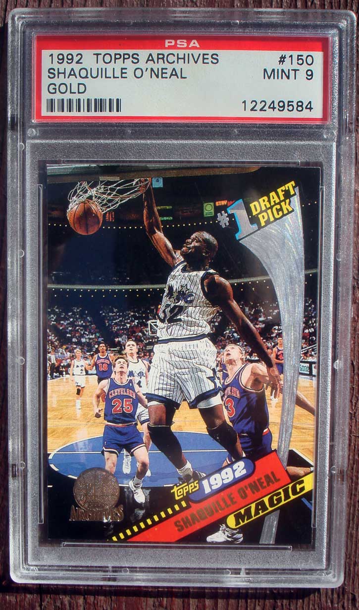 1992 TOPPS ARCHIVES GOLD #150 SHAQUILLE O'NEAL PSA 9! | eBay