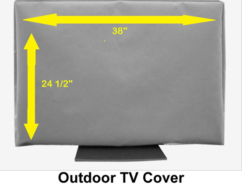 38 Outdoor TV Cover (Marine Grade w/ Soft Inner Liner) 022931381119 